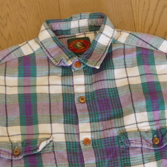 Coconut Joe Clothing Company Plaid Medium Button Down Shirt - Picture 3 of 7